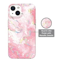 onn. Telefonos tok iPhone iPhone -hoz - Pink Pearlescent Swirl