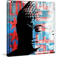 Marmont Hill Buddha Graffiti , Rick Martin festmény nyomtatása csomagolt vászonra