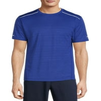 Atlétikai művek férfiak és nagy férfiak rövid ujjú csík textúrájú póló, 2xl méretű