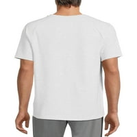 Atlétikai munkák férfi és nagy férfi kényelmi póló rövid ujjú, 5xl méretű méretű