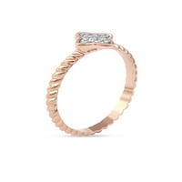 Imperial 1 20ct TDW gyémánt rózsaszín hang ezüst virág alakú klaszter ígéret gyűrű