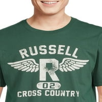 Russell Athletic Férfi és Big Men's Cross Country grafikus póló, S-4XL méretű