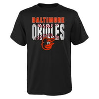 Ifjúsági fekete Baltimore Orioles póló