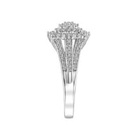 1 3CTW tanúsított valódi gyémánt 10KT fehérarany női párna korlátozott kiadású gyűrű By RecreSake