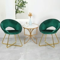 Gimorfedelek díszítő székek bársonyos étkezőszékek kar szék w arany lábak sötétzöld