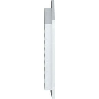 Ekena Millwork 16 W 20 H nyolcszögletű felső Gable Vent funkcionális, PVC Gable szellőzőnyílás 1 4 lapos díszítéssel