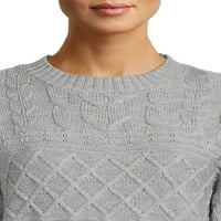 Az idő és a tru női vegyes öltéses pulóver