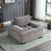 Aukfa akcentus szék- nappali túlméretes egy kanapé-karosszék- poli szövet- szürke szín