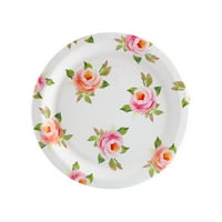 Virágzó elegancia rózsák desszert tányér