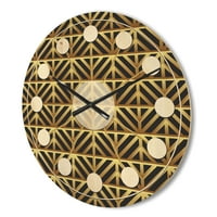 Designart 'Metallic Golden Luxury Geometrics XII. XIV.