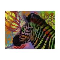 Védjegy Szépművészet 'Zebra' vászon művészete, Russo Dean
