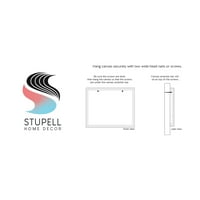 A Stupell Industries bezárja a levél sziluettjét merész absztrakt növényi botanikumok grafikus galéria csomagolt vászon nyomtatott
