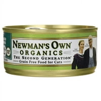 Newman saját organikája gabonamentes csirke vacsora nedves macskaeledel, 5. oz, CT