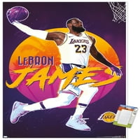 Los Angeles Lakers - LeBron James Wall poszter, 22.375 34