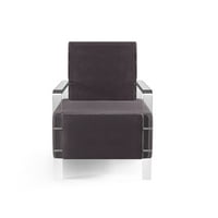 Amerikai bútorok kortárs szövet bilbrey ékezetes szék, szürke