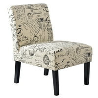 Harper & Bright Designs papucs szék, kétrészes készlet, szkript minta