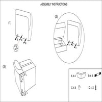 Ottomanson Origins Air Convertible kar szék, fekete mikroszálas anyag