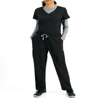 A Hanes ComfortFit Stretch Scrub szett női és női plusz hosszúságú aláhúzási pólóval