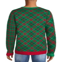Jolly pulóverek férfiak és nagy férfiak csúnya karácsonyi pulóver hosszú ujjú, S-3XL méretű