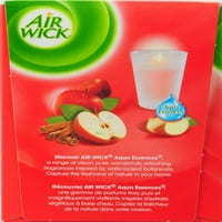 Air Wick Fagyott illatos gyertya, alma és fahéj bársony illata, 5. oz