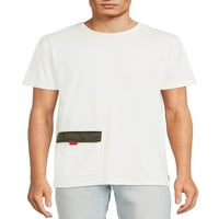 American Stitch férfi pamut oldalsó zseb póló, S-2XL méretű