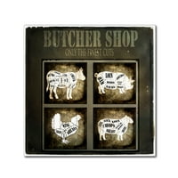 Védjegy Képzőművészet 'Butcher Shop v' Canvas Art készítette: LightBoxJournal