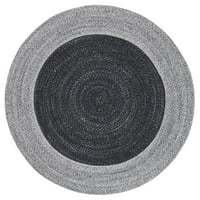 Fonott Celinda konfetti határos terület szőnyeg, fekete sötétszürke, 5 '5' kerek