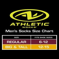 Atlétikai munkák férfi alacsony vágású zokni, 6 csomag