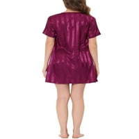 Egyedi olcsó női pizsama szatén ruha éjszakai sztrájkos sleepwear nightgown