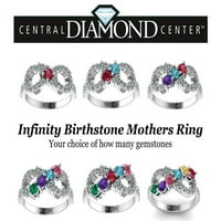 Nana Infinity felnőtt anya gyűrű 1to kövek női anya napi ajándék-sterling ezüst méretű 10. Stone3
