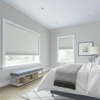 Egyéni Essentials kollekció, vezeték nélküli szoba sötétítő mobil árnyék, hó, 1 2 szélesség 48 hosszúság