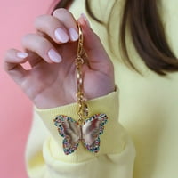 Csomagolt parti női Goldtone Butterfly kulcstartó