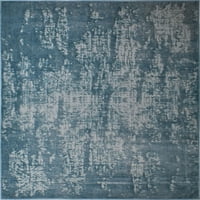 Cosmoliving by Cosmopolitan Laurel WW20A lágy égbolt geometriai szüreti kék terület szőnyeg, 9'x12 '
