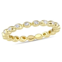 Carat T.W. Gyémánt 14KT sárga arany örökkévalóság évforduló gyűrű