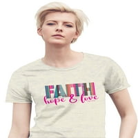 Áldott lány női barát póló - Faith Hope & Love - Zabliszt Heather - Közepes