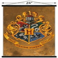 A varázslóvilág: Harry Potter - Roxfort Crest Wall plakát mágneses kerettel, 22.375 34