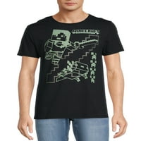 Minecraft férfi & nagy férfi grafikus póló 2-csomag, S-3XL méretek