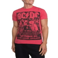 DC férfi zenekar poszter rövid ujjú grafikus póló, akár 3xl méretű