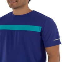 Atlétikai munkák férfi és nagy férfi színblokk textúrájú póló, legfeljebb 3xl