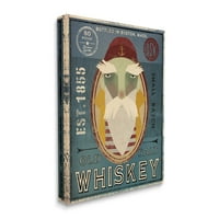 Stupell Industries whisky palackozó jel Graphic Art Gallery csomagolt vászon nyomtatott fali művészet, Ryan Fowler tervezése