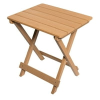 Kompozit fa kültéri összecsukható oldalsó asztal - Teal Blue 914957