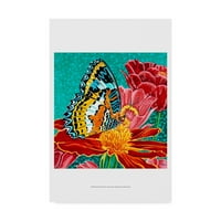 Védjegy Szépművészet 'Poused Butterfly I' Canvas Art készítette: Carolee Vitaletti