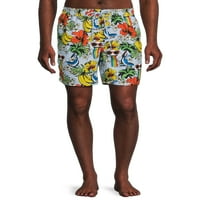 Nincs határok a férfiak elasztikus derék 7 ”-es úszó rövidnadrággal UPF 50 -rel, akár 5xl méretűek