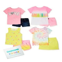 Garanimals Baby & Toddler Girls Mi n 'Match Kid Gift Box, 8 darabos szett, Hónapok-5T