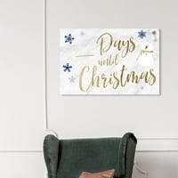 Wynwood Studio Holiday és szezonális fali művészet vászon nyomtatása 'visszaszámlálás a karácsonyig száraz törlés' ünnepek -