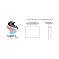 Stupell Industries Két elefánt, amelyek a szivárványos semleges tónus alatt állnak, grafikus galéria csomagolt vászon nyomtatott