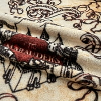 Eugene textil, prémium Harry Potter Marauder térképe poliészter gyapjúszövet, időmegtakarításhoz készült, nincs varrás takaró