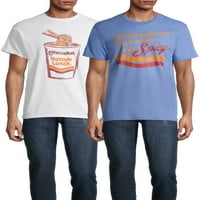 Maruchan férfi és nagy férfi grafikus pólók, 2-csomag, méret S-3XL