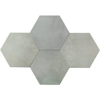 Turner Grey 10 Hexagon porcelán csempe