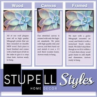 Stupell Industries Oregon Agate Blue amerikai állami formatervezés Keretezett falművészet, Ziwei Li
